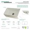Gourmetier Solid Surface Stone Apron Front Farmhouse Sgl Bowl Kitchen Sink, White GKFA331810RM - alternate 6